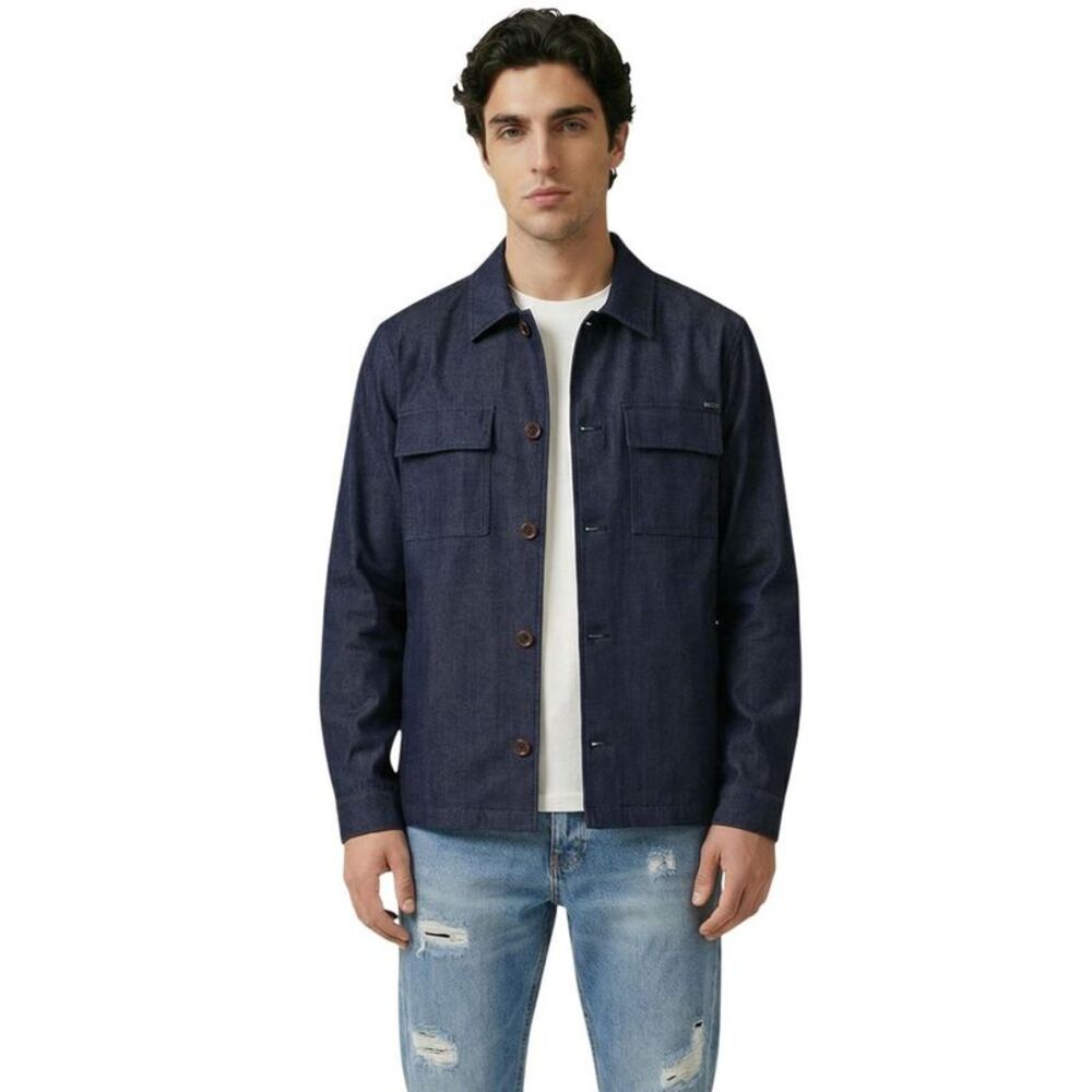 Gianni Lupo Blue Lyocell Men's Jacket